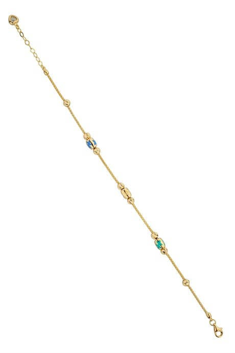 Bracelet en perles Dorica en or massif | 14K (585) | 4,35 grammes