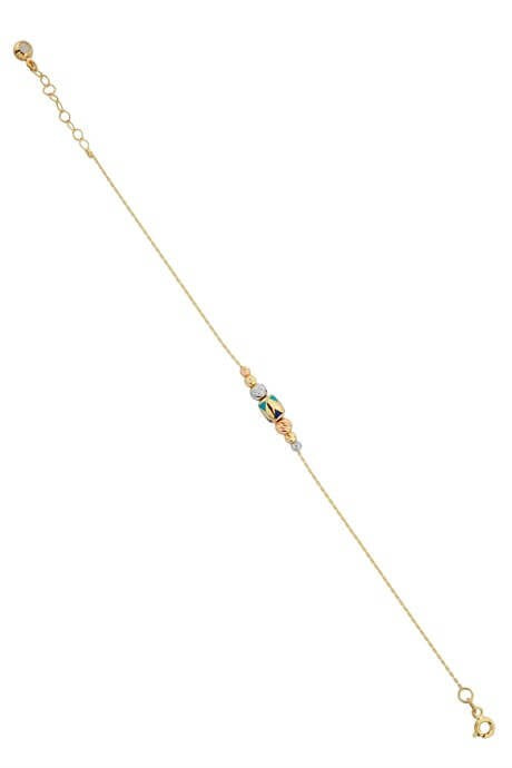 Solid Gold Dorica Beaded Bracelet | 14K (585) | 2.24 gr