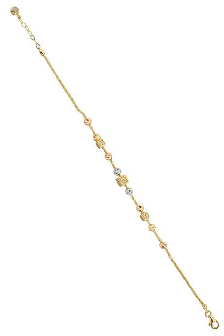 Bracelet en perles Dorica en or massif | 14K (585) | 4,34 grammes