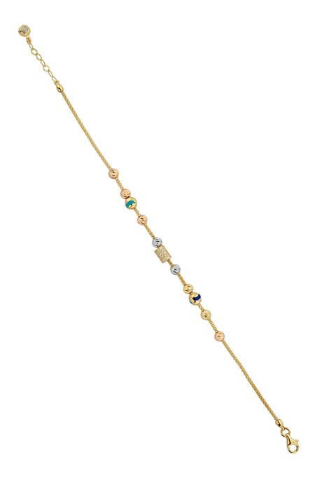 Bracelet en perles Dorica en or massif | 14K (585) | 4,14 grammes