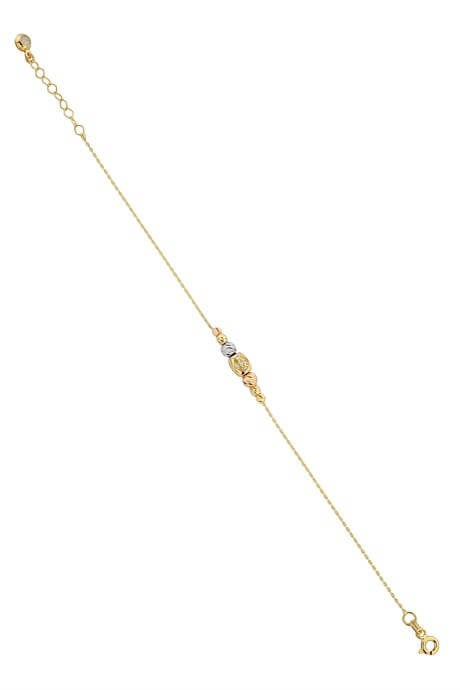 Solid Gold Dorica Beaded Bracelet | 14K (585) | 2.19 gr