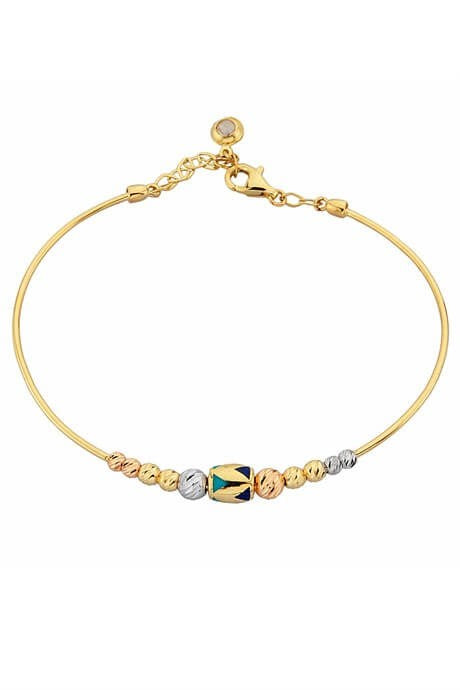 Bracelet en perles Dorica en or massif | 14K (585) | 3,90 gr