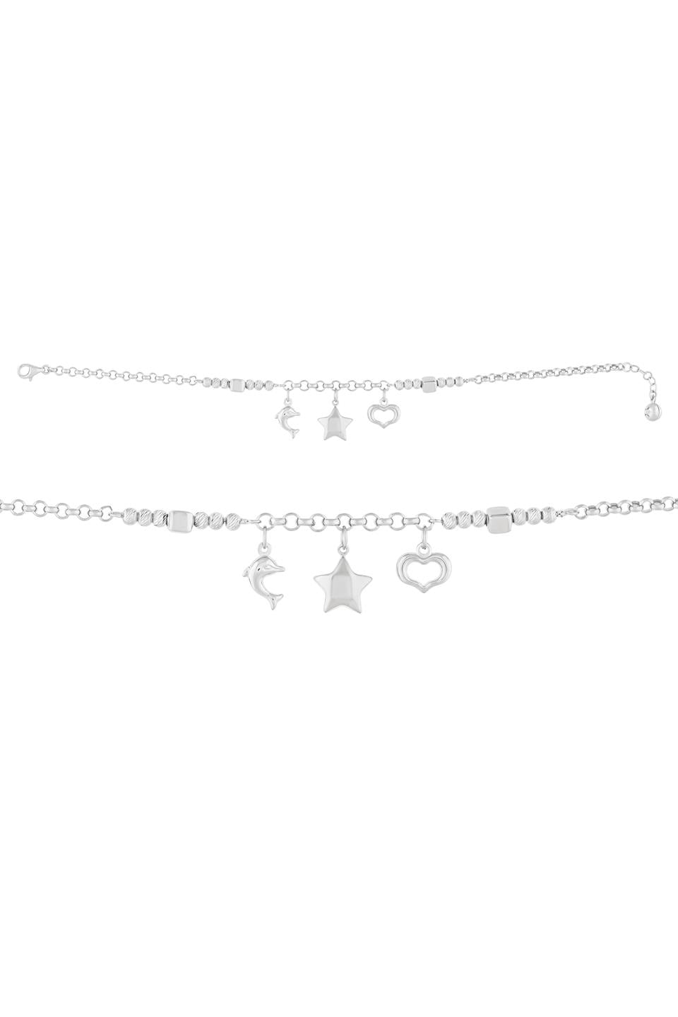 Pulsera con dijes de cuentas Dorica de oro macizo