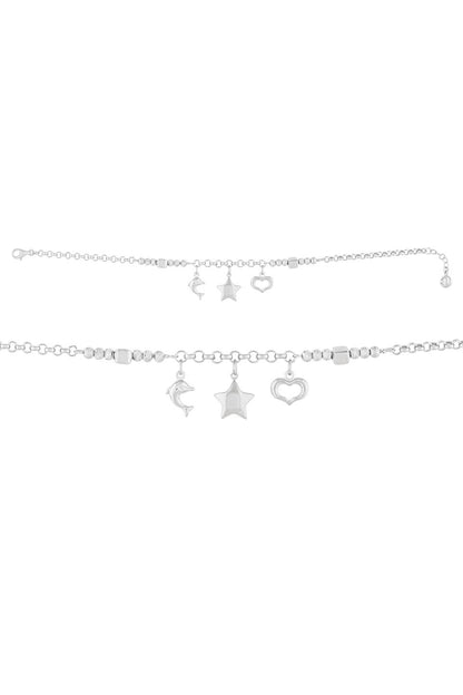 Pulsera con dijes de cuentas Dorica de oro macizo