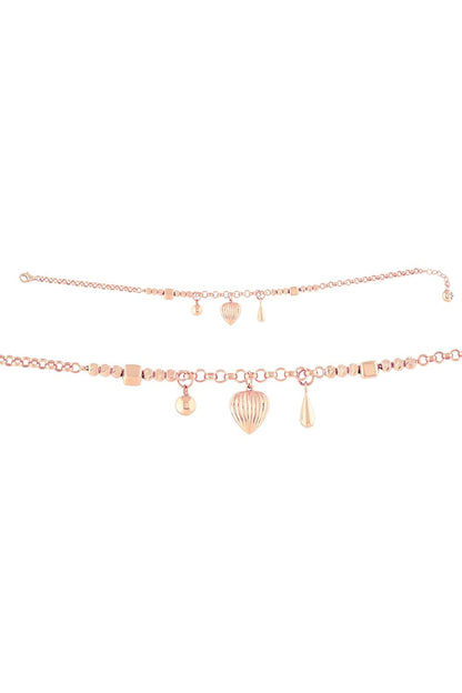 Pulsera con dijes de cuentas Dorica de oro macizo