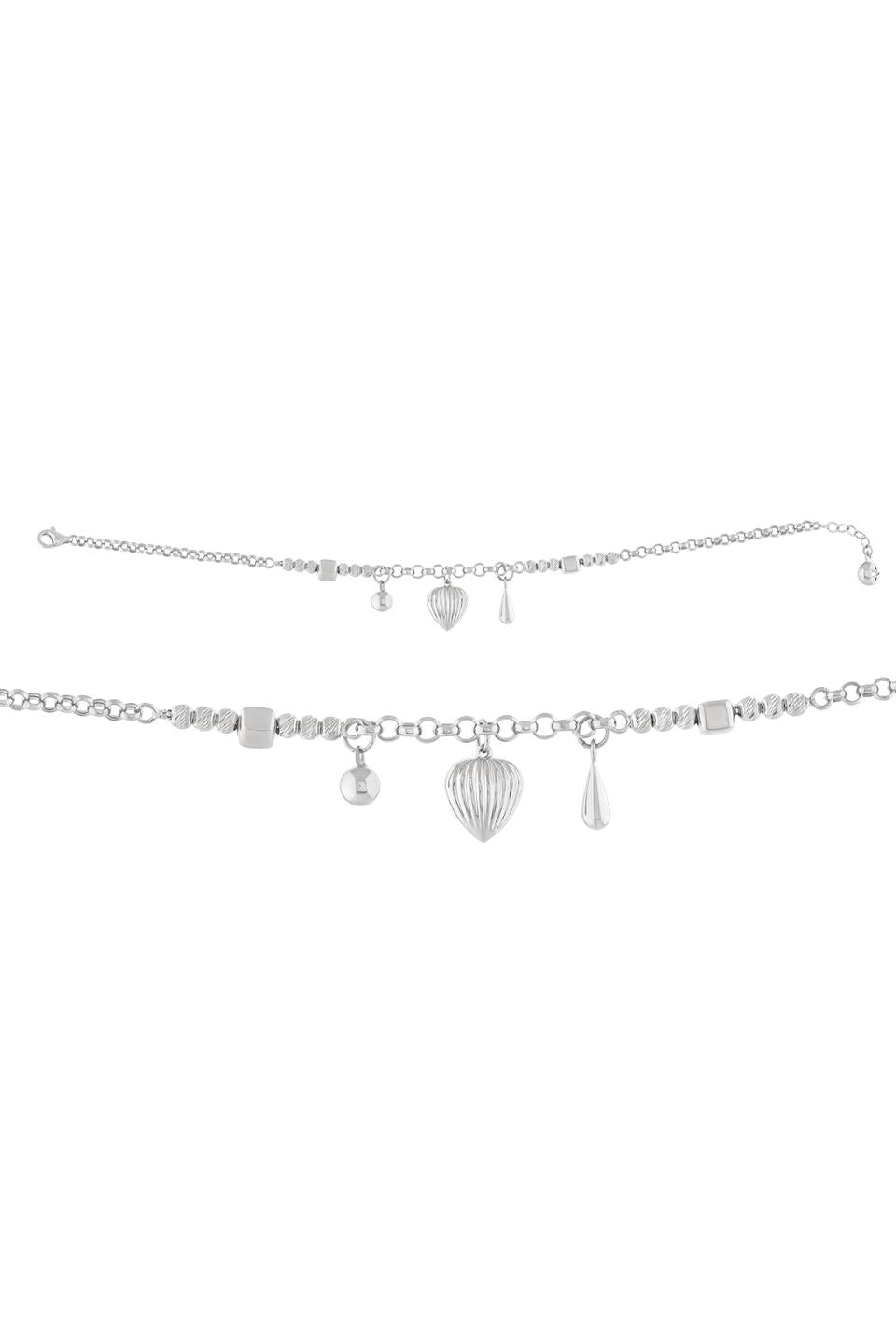 Pulsera con dijes de cuentas Dorica de oro macizo