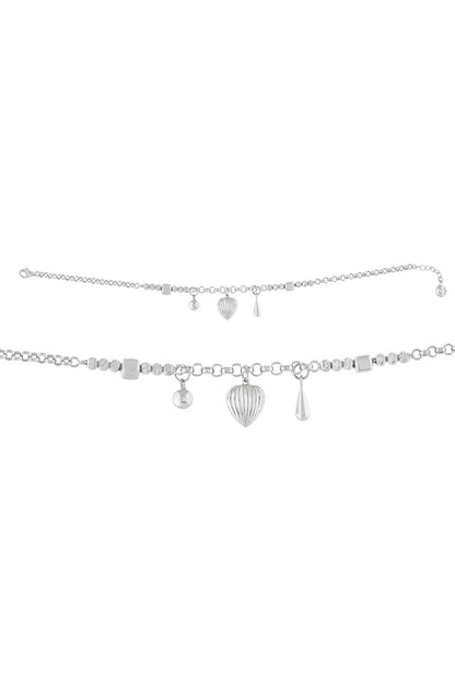 Pulsera con dijes de cuentas Dorica de oro macizo