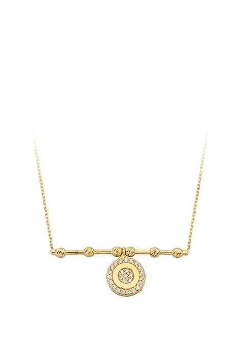 Collier cercle perlé Dorica en or massif | 14K (585) | 2,19 grammes