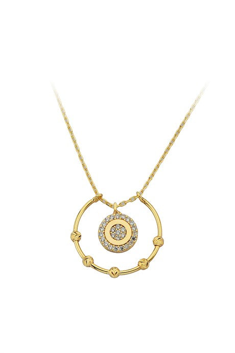 Collier cercle perlé Dorica en or massif | 14K (585) | 2,55 grammes