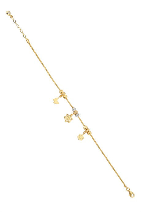 Bracelet d'hiver en perles Dorica en or massif | 14K (585) | 4,29 grammes