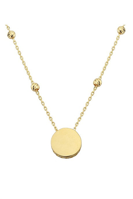 Solid Gold Dorica Beaded Necklace | 14K (585) | 1.93 gr