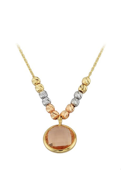 Collar con cuentas Dorica de oro macizo | 14K (585) | 1,97 gramos