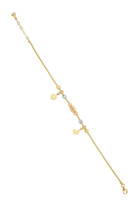 Bracelet en or massif avec perles Dorica | 14K (585) | 4,50 gr