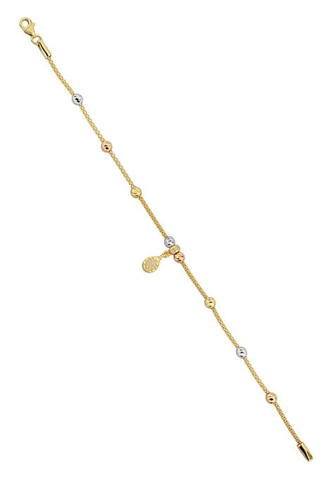 Bracelet en or massif avec perles Dorica | 14K (585) | 3,40 gr