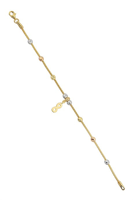 Bracelet infini en perles Dorica en or massif | 14K (585) | 3,50 gr