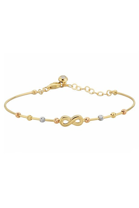 Bracelet infini en perles Dorica en or massif | 14K (585) | 3,07 grammes