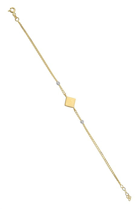 Bracelet design perlé Dorica en or massif | 14K (585) | 1,65 g