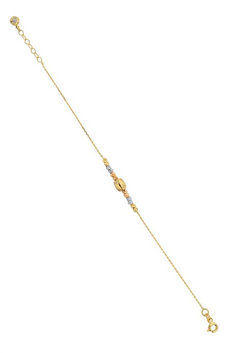 Bracelet design perlé Dorica en or massif | 14K (585) | 2,16 grammes