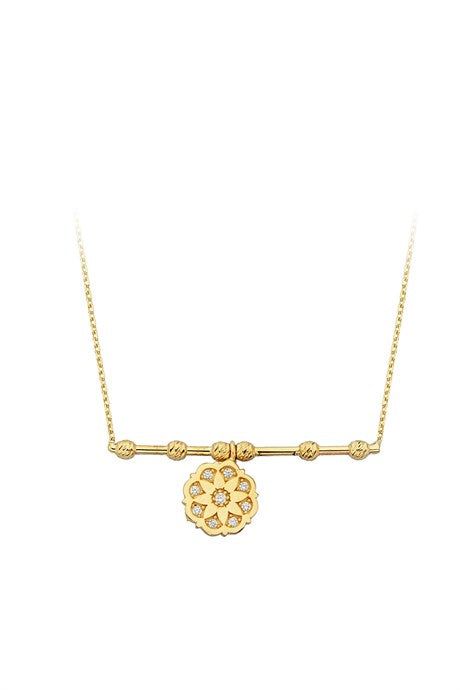 Collier design perlé Dorica en or massif | 14K (585) | 2,28 grammes