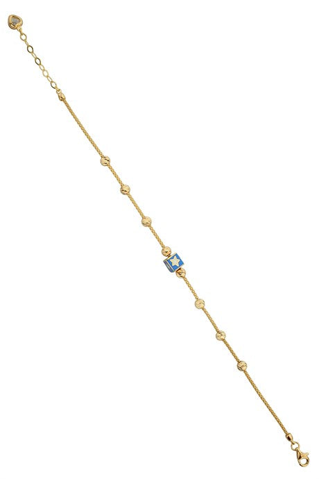 Bracelet étoile perlée Dorica en or massif | 14K (585) | 3,44 grammes