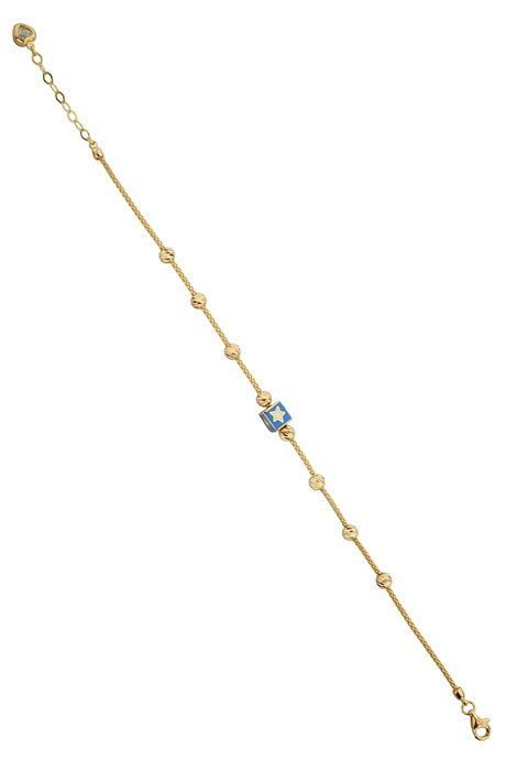 Solid Gold Dorica Beaded Star Bracelet | 14K (585) | 3.44 gr