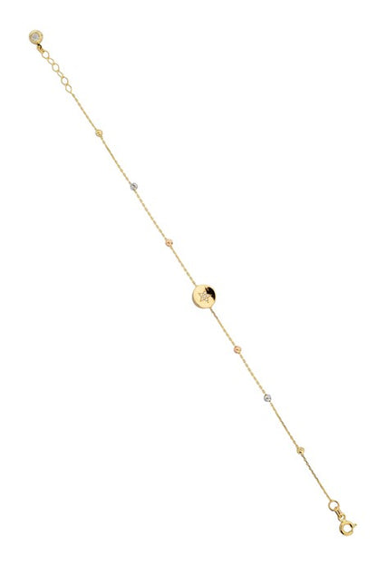 Solid Gold Dorica Beaded Star Bracelet | 14K (585) | 1.52 gr