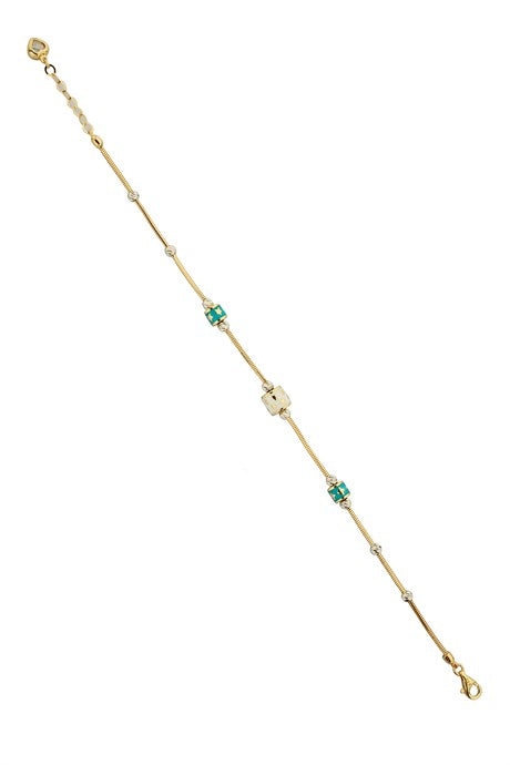 Bracelet étoile perlée Dorica en or massif | 14K (585) | 4,70 gr