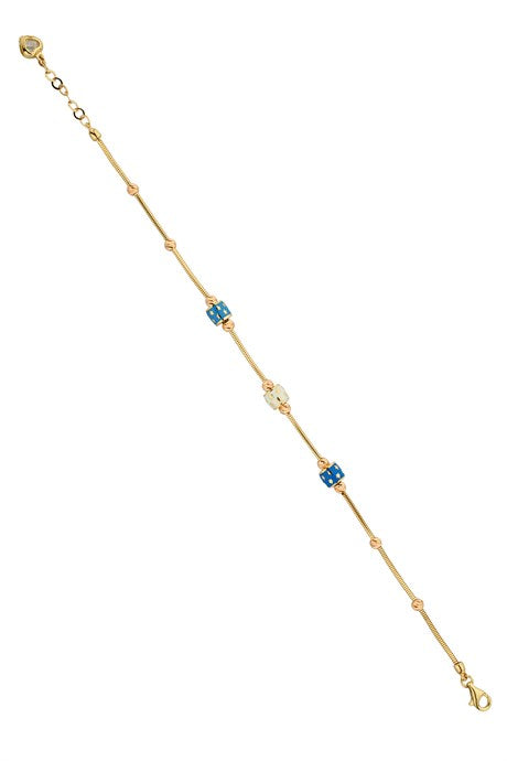 Bracelet étoile perlée Dorica en or massif | 14K (585) | 4,47 grammes