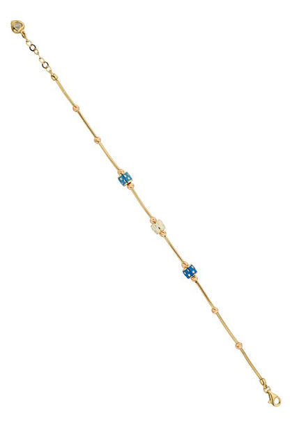 Pulsera de estrella con cuentas Dorica en oro macizo | 14K (585) | 4,47 gramos