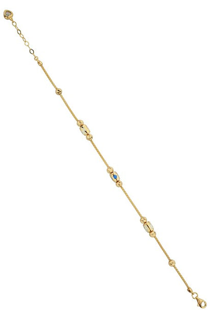 Bracelet étoile perlée Dorica en or massif | 14K (585) | 4,38 grammes