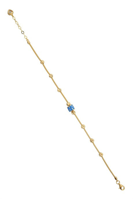 Pulsera de estrella con cuentas Dorica en oro macizo | 14K (585) | 3,60 gramos