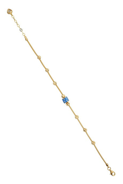 Bracelet étoile perlée Dorica en or massif | 14K (585) | 3,60 gr