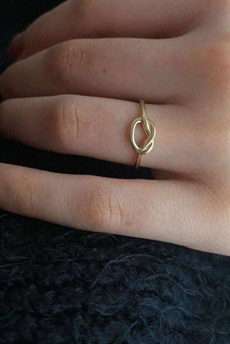 Anillo de nudo de oro macizo | 14K (585) | 1,28 gramos