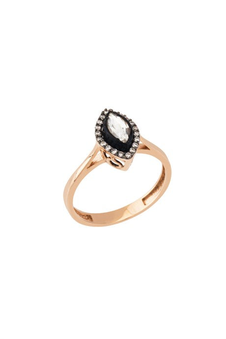 Solid Gold Gemstone Solitaire Ring | 14K (585) | 2.45gr