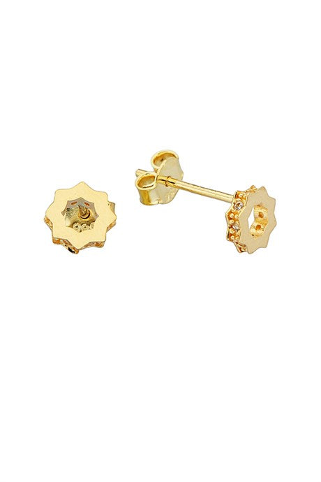 Boucle d'oreille en or massif avec figure | 14K (585) | 1,07 g