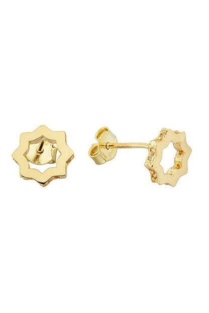 Boucle d'oreille en or massif avec figure | 14K (585) | 1,57 g