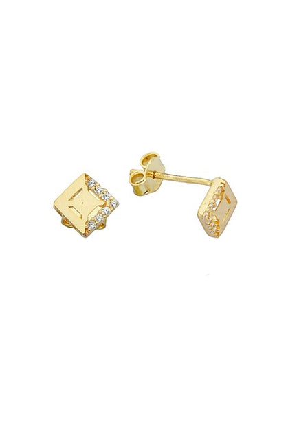 Solid Gold With Figure Earring | 14K (585) | 1.18 gr