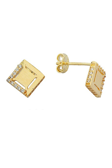 Solid Gold With Figure Earring | 14K (585) | 1.80 gr