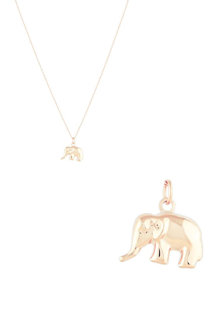 Collar de elefante de oro macizo