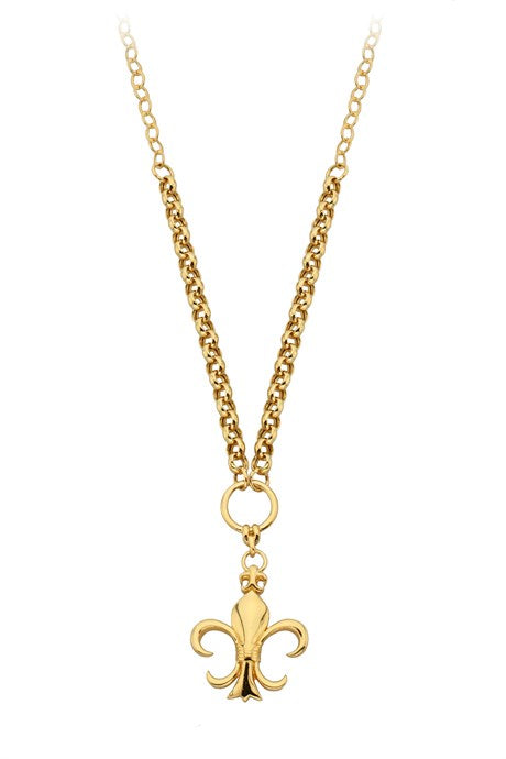 Collier de lys français en or massif | 14K (585) | 6,31 grammes