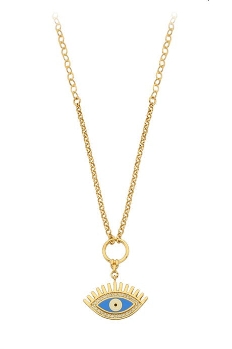 Collier oeil en or massif | 14K (585) | 5,23 grammes