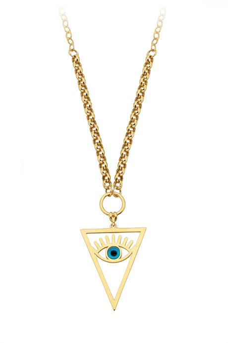 Collar de ojo de oro macizo | 14K (585) | 6,90 gramos