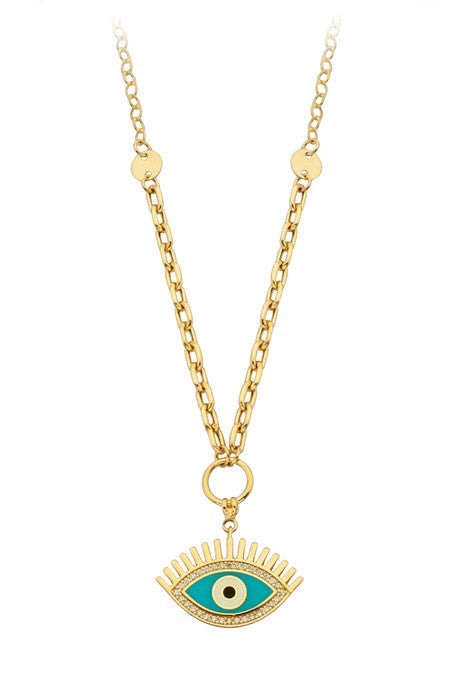 Collier oeil en or massif | 14K (585) | 7,43 grammes