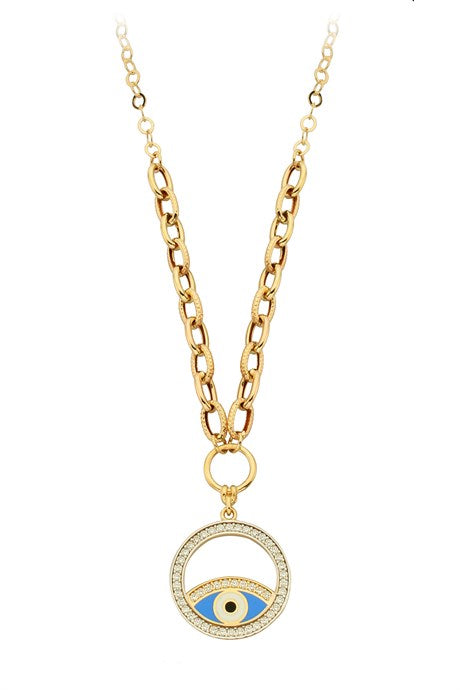 Collar de ojo de oro macizo | 14K (585) | 7,82 gramos