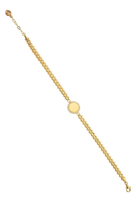 Pulsera Sol de Oro Macizo | 14K (585) | 5,31 gramos