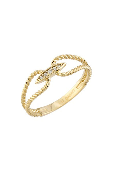 Solid Gold Rope Ring | 14K (585) | 1.60 gr