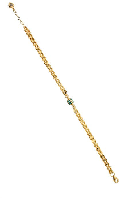 Bracelet soleil cercle en or massif | 14K (585) | 6,29 grammes