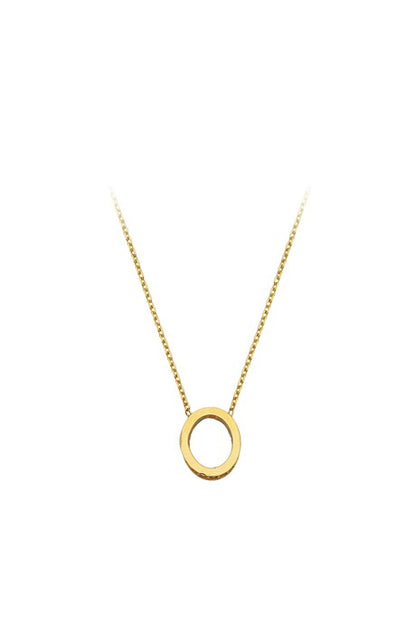 Solid Gold Circle Necklace | 14K (585) | 1.37 gr