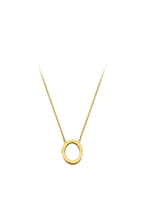 Collar de círculo de oro macizo | 14K (585) | 1,37 gramos