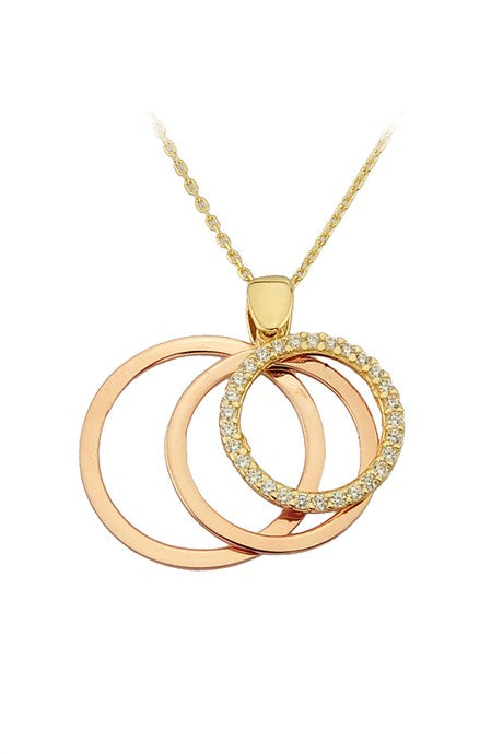 Solid Gold Circle Necklace | 14K (585) | 2.76 gr